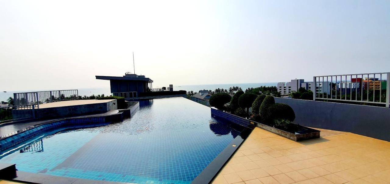 Cozy Near Beach 200M With Toproof Pool At Patio Bangsaen Apartment Ngoại thất bức ảnh